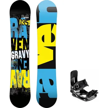 Snowboard Dětský snowboard komplet Raven Gravy junior mini + vázání Croxer MP180 Velikost: 100 cm, Velikost vázání: M/L