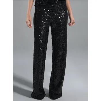 Dámské kalhoty Sinsay - Kalhoty wide leg - černá - 630FJ-99X - 630FJ-99X-S