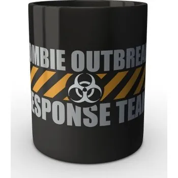 Sběratelský sportovní předmět Černý hrnek Zombie Outbreak Response Team - černá
