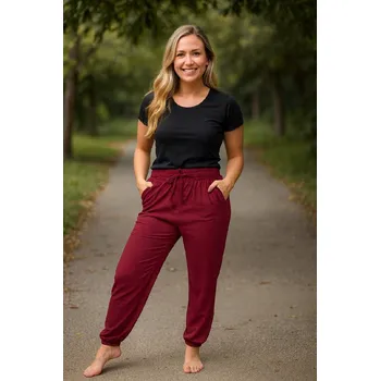 Dámské kalhoty Dámské teplákové kalhoty Delivery červené