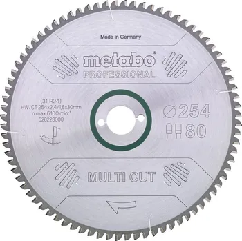 Pilový kotouč METABO Pilový kotouč "multi cut - professional", 210 x 30 mm, 64 zubů, 5°neg 628082000