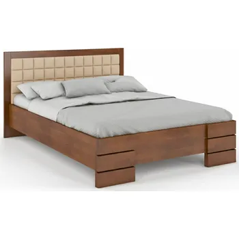 Postel Buková postel s úložným prostorem - Gotland Čalounění postele: 2303, Odstín moření: Ořech, Rozměr: 180x200