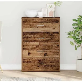 Příborník do zásuvky vidaXL Servírovací skříň Staré dřevo 60 x 31 x 84 cm kompozitní dřevo [871672]