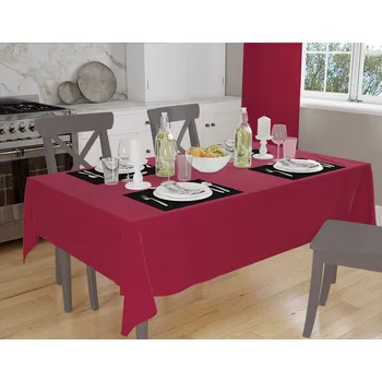 ubrus Orbytex Ubrus teflonový BA12 - hladký satin - vínový Rozměry: 90x120, Tvar: Obdélník