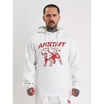 Pánská mikina Amstaff Mikina Logo 2.0 Hoody White/Red