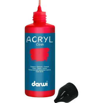 Vodová barva Darwi Opak Akrylová barva Vermilion 80 ml 1 ks