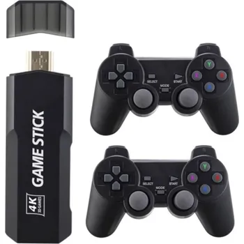 Herní konzole GAMESTICK GD10, podpora 30 000 her, dva ovladače, 64GB, černá