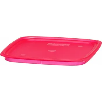 Dóza na potraviny Cambro Víko pro nádobu CamSquares Fresh Pro, Cambro, pro nádoby o objemu 5,7 l a 7,6 l, Červená, 229x229x(H)19mm