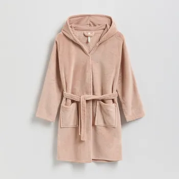 Dětská móda Reserved - Župan s kapucí s medvídkem - kávová - 824GX-84X - 824GX-84X-U11