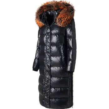 Černá péřová bunda ROCKANDBLUE AIDEEN 118 cm 40