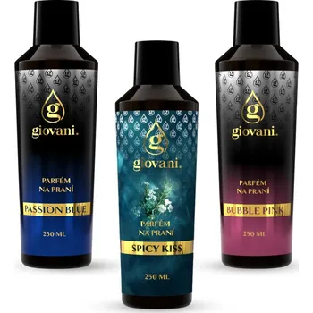 Přípravek na praní Giovani Koncentrovaný parfém na prádlo Výhodný balíček Giovani UNIVERSAL 3 ks Objem: 250 ml