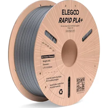 3D tisk ELEGOO RAPID PLA+ 1.75, 1kg, stříbrná