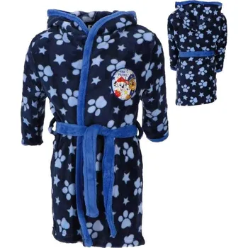 Chlapecký župan THE COOKIE COMPANY Župan TLAPKOVÁ PATROLA tm. modrý coral, vel. 110/116