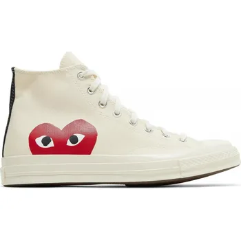 Dámské tenisky Converse Chuck Taylor All-Star 70 Hi Comme des Garcons PLAY White Velikost: 39