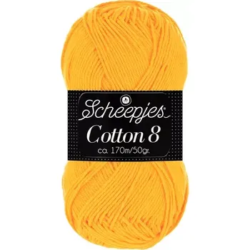 Příze Příze Scheepjes Cotton 8 žlutá