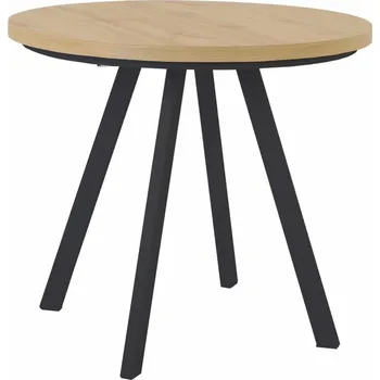 Jídelní stůl Rozkládací stůl Pares 90 - Black Red White - BRW Dub Artisan / Černá 90x76 cm