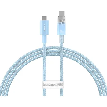 Datový kabel Baseus Explorer kabel USB-C - USB-C PD / 1m / 100W / modrý