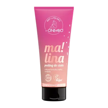 Tělový peeling OnlyBio Tělový peeling Malina 200 ml