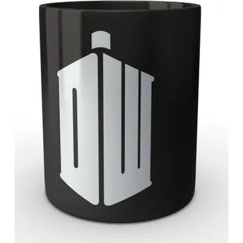 Sběratelství Černý hrnek Pán času DW TARDIS - černá
