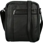 Trendy pánská kožená crossbody taška Bellugio Sakis, černá