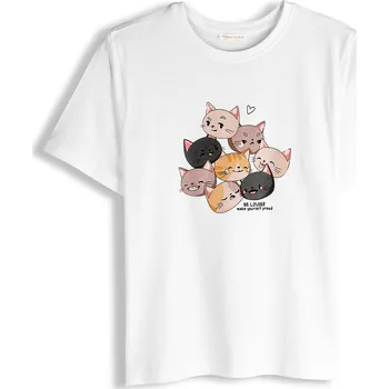 Dámské tričko GATE Bavlněné tričko s potiskem 38 625-1213/10