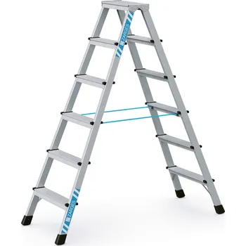 Žebřík XL step B nýtovaný stojací žebřík, eloxovaný 41263