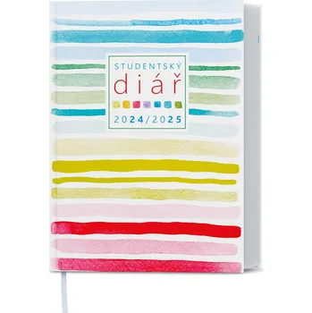 Kalendář Týdenní diář 2025 Student kapesní Pruhy