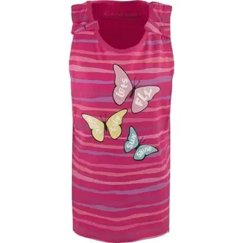 Dětská móda Dívčí bavlněné tílko ALPINE PRO HOLSO velikost 128-134 cabaret