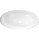 Vestavné oválné umyvadlo Comet, 45 × 27,5 × 15 cm