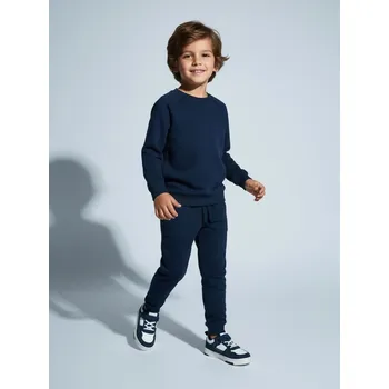 Oblečení a móda Sinsay - Dvoudílná bavlněná tepláková souprava - námořnická modrá - 966FS-59X - 966FS-59X-98