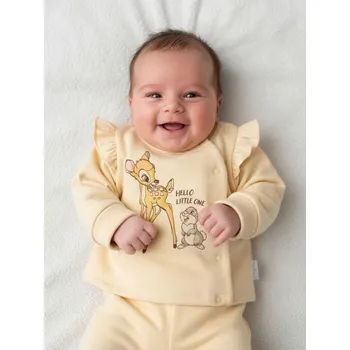 Oblečení a móda Sinsay - Mikina s&nbsp;ozdobnými volány Bambi - béžová - 812FW-80X - 812FW-80X-62