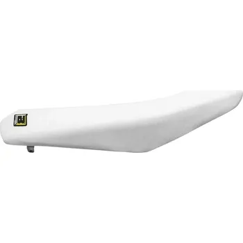 Moto sedlo Univerzální potah sedla motocyklu BLACKBIRD RACING SEAT COVER HIGH GRIP UNIVERSAL barva bílá (doplňky pro motokros)