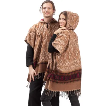 Dámské pončo Pončo RIVAN světle hnědé