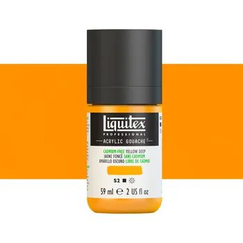 Vodová barva Akryl kvašová barva Liquitex - Cadmium-Free Yellow Deep