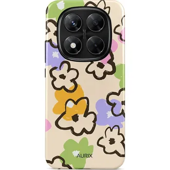 Pouzdro na mobilní telefon Kryt Xiaomi Redmi Note 14 Pro 5G AURIX pevný Flower Drawing (obal neboli pouzdro na Xiaomi Redmi Note 14 Pro 5G)