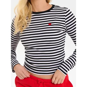 Dámské tričko Sinsay - Tričko s dlouhými rukávy - vícebarevná - 719EU-MLC - 719EU-MLC-M