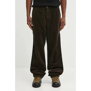 Manšestrové kalhoty Carhartt WIP Simple Pant, 30, zelená, 81X