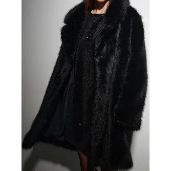 Dámský kabát Sinsay - Kabát - černá - 608FH-99X - 608FH-99X-XXL