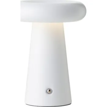 Lampička Brilliant G40895/75 Venkovní AKU stolní lampa MUFFIN matná bílá USB-A