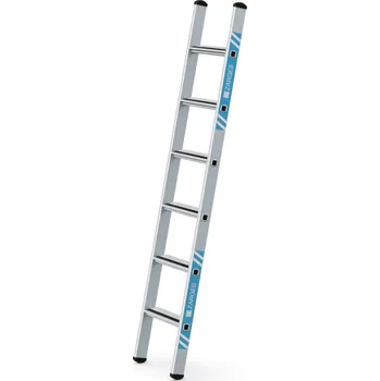 Žebřík Saferstep L stupňový opěrný žebřík, eloxovaný 41356