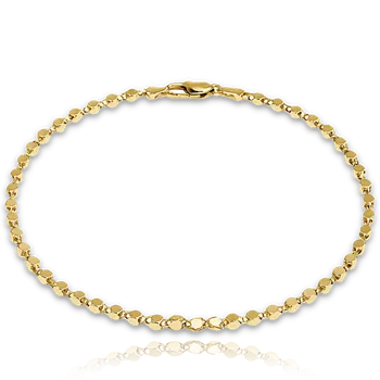 Náramek MINET Elegantní zlatý náramek Au 585/1000