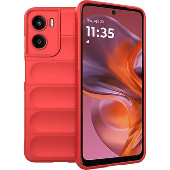 Pouzdro na mobilní telefon Ochranný kryt Techsuit Magic Shield pro Motorola Moto G05 E15 červený