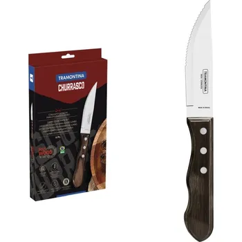 Kuchyňský nůž Tramontina Churrasco Steakový nůž Jumbo - hnědé dřevo, 4 ks