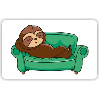 Dekorativní magnet Magnetka 89x55mm ve tvaru obdélníku - relaxující lenochod