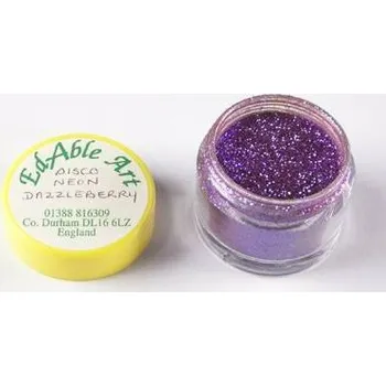 Jedlá dekorace na dort Třpyt dekorační disco Neon Dazzleberry