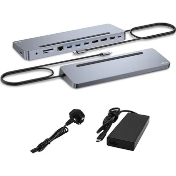 Notebook i-tec USB-C Metal Ergonomic 3x 4K Display Docking Station, PD100W + i-tec Universal Charger 100W