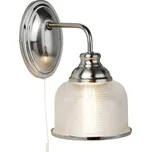 Searchlight 2671-1SS Nástěnná lampa BISTRO satin s vypínačem