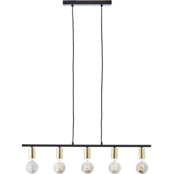 Brilliant 99713/72 Závěsné svítidlo KERRY černý &amp; zlatý detail