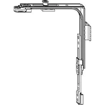 Příslušenství k oknu MACO MM rohový převod SFG variabilní 1250 mm 1 iS s pákou Tricoat-Evo