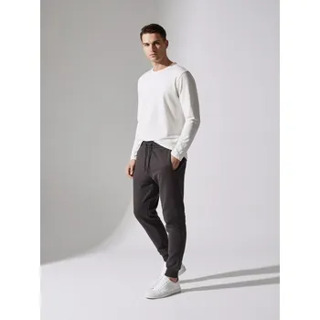 Sinsay - Teplákové kalhoty se širokými nohavicemi - šedá - 010EV-86X - 010EV-86X-L